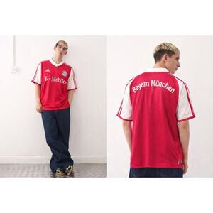 Official Vintage 2003 Bayern Munich Adidas Jersey Red Size S Soccercore Street